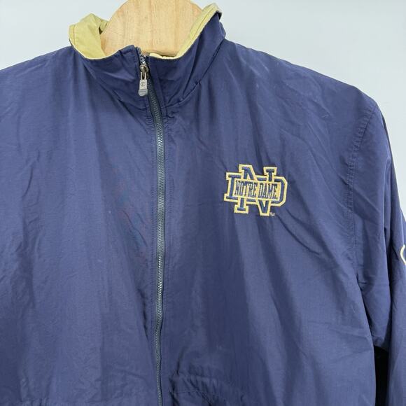 CHAMPION NOTRE DAME RARE EMBROIDERED FOOTBALL JACKET X LARGE WITH‎ HOOD - Picture 3 of 12
